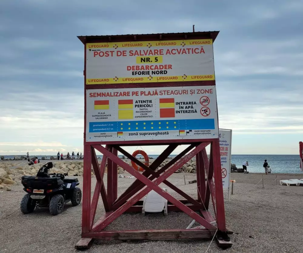 Intervenție de urgență pe plaja din Eforie: Primul ajutor acordat unei turiste